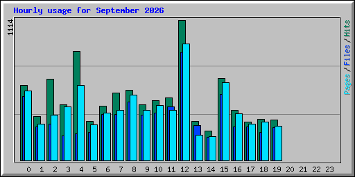 Hourly usage for September 2026